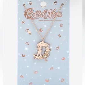 Pretty Guardian Sailor Moon Sailor Chibi Moon Silhouette‎ Floral Necklace